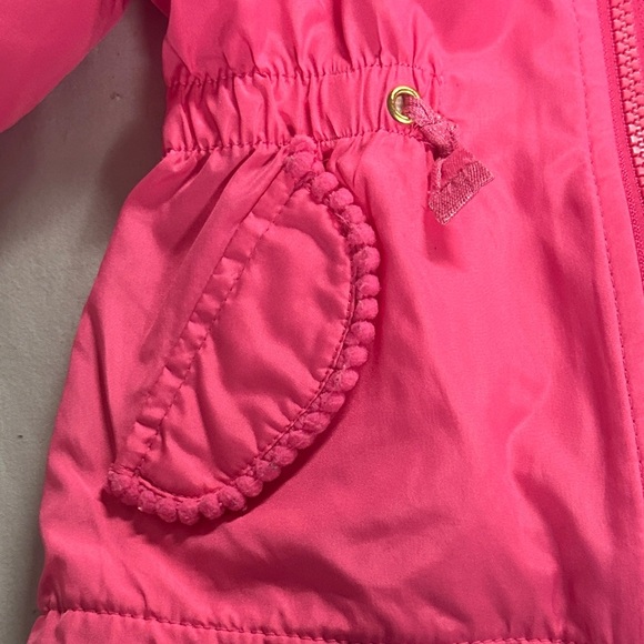 London Fog Pink Kids Raincoat with Hood - Picture 5 of 8
